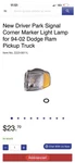 Dorman 1630402 Parking / Turn Signal Lamp Assembly. Fixed Price $21.99.