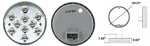 Power Products LED40W19 4" Back-up 10 Clear. Fixed Price $32.97.