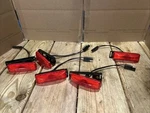 5 Truck-lite Model 19 2 Bulb Incandescent Red Rectangular. Fixed Price $25.00.