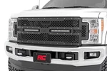Rough Country 70216 Black Front Mesh Grille Insert W/led 17-19 F250 Super Duty. Fixed Price $479.95.