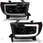 Black Smoke Led Optic Headlights Set Lh+rh For 07-13 Toyota Tundra 08-17 Sequoia. Fixed Price $369.03.