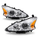 For 2013 2014 2015 Nissan Altima Sedan Chrome Headlights Amber Corner Lamps L+r. Fixed Price $94.69.