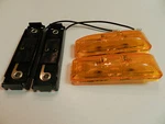 (2) Led Light 1X4 Surface Mount W/base Amber Clearance Marker Trailer Optronics. Fixed Price $10.99.