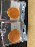 Pair 2 Pieces 47A-3 Truck-lite Amber Yellow 1/8 Adhesive Reflector 47A3 Dot. Fixed Price $6.00.