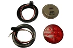 (2) Red 9 Led 4" Round Truck Trailer Brake Stop Turn Tail Lights. Fixed Price $32.00.