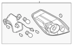 Genuine Nissan Combo Lamp Assembly 26550-ZX00B. Fixed Price $150.48.