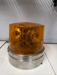 Dietz 7-40 Amber Rotating Tow Beacon Light Working 12 Volt Brass Plate. Fixed Price $125.00.