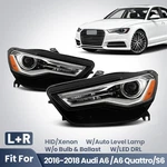 Hid/xenon Headlight For 2016-2018 Audi A6 W/auto Level Lamps Left+right Pair. Fixed Price $685.00.