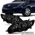 For Black Housing Smoke Lens 2011 2012 2013 Toyota Corolla Headlights Headlamps. Fixed Price $83.96.