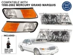 For 1998-2002 Mercury Grand Marquis Headlight Corner Combo Left Right Side. Fixed Price $99.99.