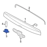 Ford Expedition 2015-2017 FL1Z13550B Rear License Plate Light Lens. Fixed Price $23.24.