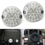 (2) 95MM Nas Style Clear Lens Full Led Upgrade Kit For Land Rover Defender Ld. Fixed Price $31.09.