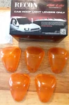 Recon Light Lenses Only 264142 Amber Cab Roof 5 Pc Ford Superduty 1999-2016. Fixed Price $65.00.
