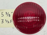Corning 3/8" Ribbed Red 1935 Spread Light Lantern Switch Lamp Lens Glass. Fixed Price $49.00.