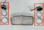 80-89 Jaguar XJ6 XJ12 Series 3 Headlights Assembly Bucket Chrome Lh Rh Pair. Fixed Price $100.00.