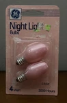 Vintage Nos General Electric Pink Nursery Night Light Bulbs 4W Deadstock. Fixed Price $14.99.