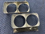 1968 1969 Buick Gs Rh Lh Headlight Bezel Trim Pair Of 2. Fixed Price $325.00.