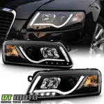 Black 2005-2008 Audi A6 S6 C6 Led Tube Drl Running Lamps Projector Headlights. Fixed Price $298.99.