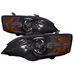 Headlights Halogen Set Black Performance Lens 05-07 Subaru Legacy & Outback. Fixed Price $194.00.