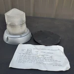 Vtg Dietz 7-20 Non-revolving 77-220 Emergency Light Clear White Road Work Warnin. Fixed Price $69.99.