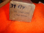 Nos 1939 Plymouth License Lamp Lens 694064 In Mopar Box.. Fixed Price $35.00.