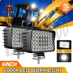 2PCS 6INCH Led Pods Spot Flood Combo Work Light 6000K IP67 Off-road Tractor Lamp. Fixed Price $46.53.