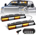 604N Emergency Dash Strobe Lights W/controller: 2X16.8 Inch Amber White Security. Fixed Price $55.00.