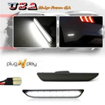 Upgrade White Led Side Marker Lights Rear 2015-2020 Ford Mustang Smoked Lens. Fixed Price $24.99.
