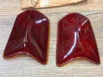 1939 Dodge D-11 Nos Mopar Red Glass Tail Light Lens Set 691753. Fixed Price $75.00.