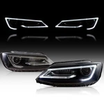 Vland Fits 2011-2018 Volkswagen Jetta Black Led Projector Headlights W/drl Lh&rh. Fixed Price $423.99.