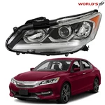 Left For Honda Accord Ex-l Sport Sedan 2016 2017 Headlight Halogen W/led Drl. Fixed Price $74.81.