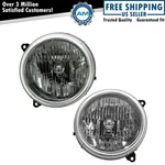 Trq Headlight Assembly Set Driver & Passenger Side Fits 2002-2004 Jeep Liberty. Fixed Price $76.51.