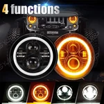 2X 7" Inch Round Led Headlights Halo Eyes For Jeep Wrangler Jk Lj Tj Cj. Fixed Price $47.49.