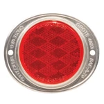Grote 40232-5 Rflctr Inchlens Red Aluminium 2-HOLE Mount Retail. Fixed Price $9.98.