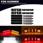 18X Smoked Led Front & Rear Amber Red Side Marker Lights For Hummer H2 2003-2009. Fixed Price $188.97.