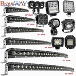 Curved Led Bar Spot Flood Off Road Roof Lights Driving Lamp Trucks Car 4WD. Fixed Price $8.87.