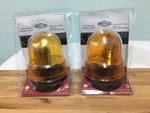 2--ROADPRO RPSC-728 12-VOLT Revolving/signal Light With Magnetic Base, Amber New. Fixed Price $36.50.