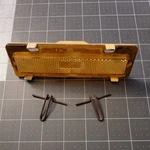 1982-1992 Pontiac Firebird Left Front Side Marker Reflector Signal With Mounts. Fixed Price $10.00.