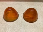 Pair Amber Glass Lenses Truck Auto Trailer Lamp 1-15/16 Beehive Hi-power Bl 20. Fixed Price $39.95.