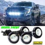 4X Front Grille Bumper Hood White Led Light Kit For Gmc Sierra 1500 2500HD. Fixed Price $10.66.