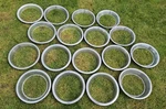 Lot Of 17 Vintage Trim Rings For Deep 14" Wheels Set Beauty Rally Rims. Fixed Price $229.00.