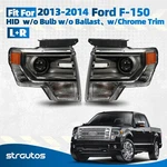 2013-2014 Ford F-150 Hid/xenon Chrome Projector Headlight Left+right Pair. Fixed Price $405.00.