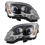 2PC Fits 2007 2008 Gmc Acadia Halogen Headlight Headlamp W/blue Lens Lh And Rh. Fixed Price $349.00.