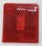 Monarch 9091 Replacement Taillight Red Lens DOT-SAE-AP2-72 Size 2-1/2" X2-1/4". Fixed Price $15.00.