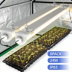 8-PACK Led Lights T8 2FT 24W Indoor Plant Linkable Growing Lamps IP65. Fixed Price $75.99.
