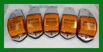 Roof Cab Marker Lights 17 Amber Leds Chrome Housing For Semi Trucks Set 5. Fixed Price $196.50.