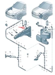 New Audi Q3 Front Headlight Washer Hose Connector 8U0955665. Fixed Price $28.22.