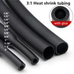 Heat Shrink Tubing Dual Wall Marine 3:1 Adhesive Glue Tube Waterproof Black. Fixed Price $5.99.