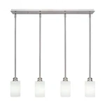 Toltec Edge Light Mini Pendant, Nickel, 4" White Matrix Glass 1156-BN-4061. Fixed Price $794.20.