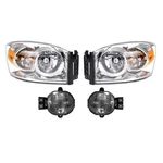 Trq LKA56019 Headlights For Dodge Ram 3500 2007-2009 Lh Rh Front 114-01033CR. Fixed Price $278.74.
